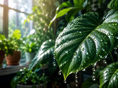 Qué es la gutación, el extraño fenómeno por el cual algunas plantas “lloran”