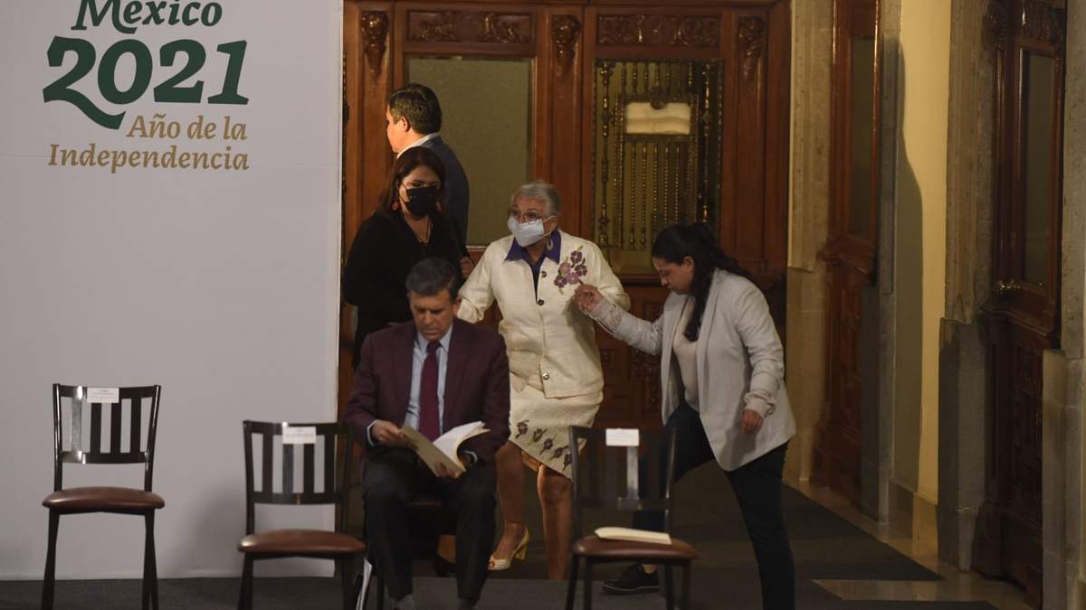 Ricardo Sheffield en su última participación en la conferencia mañanera