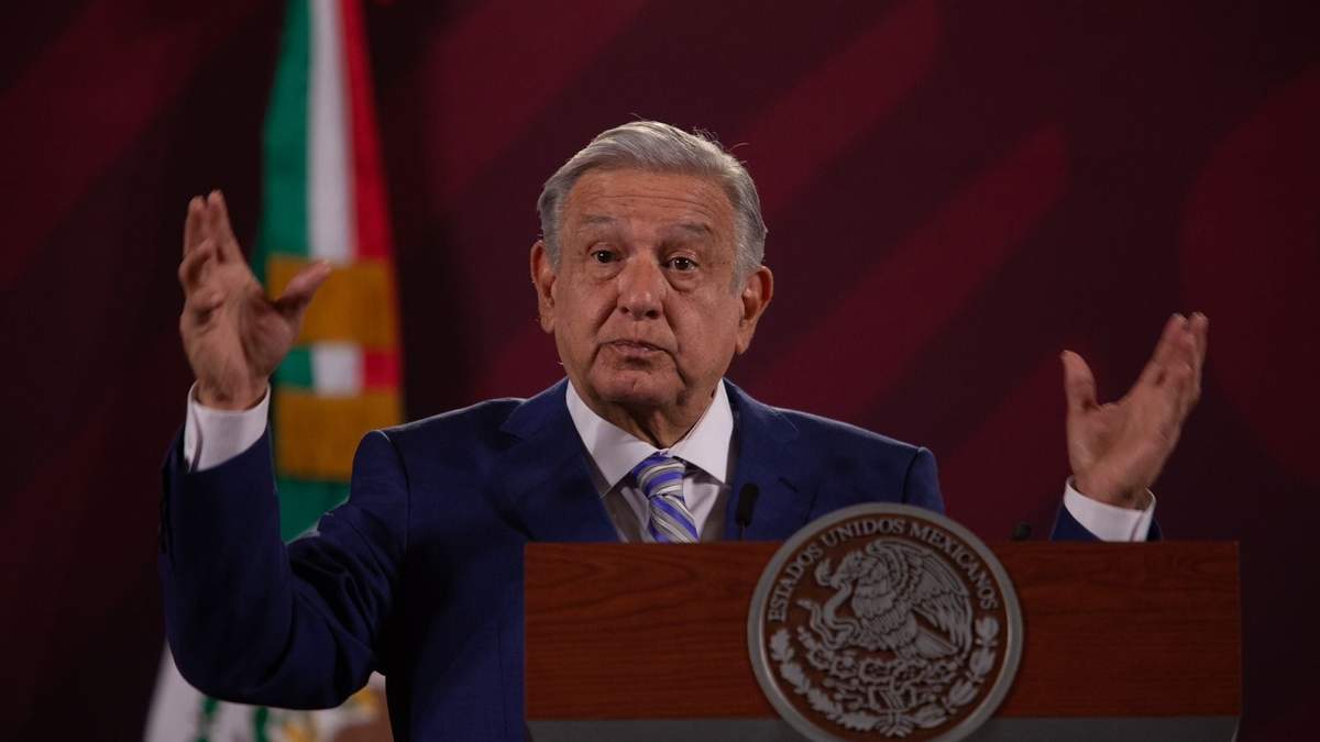 El presidente durante la conferencia matutina de este jueves