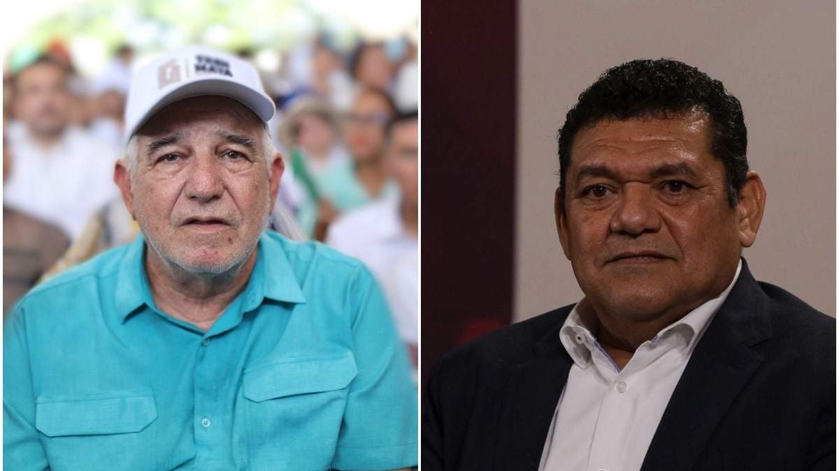 José Ramiro López Obrador y el mandatario Javier May Rodríguez