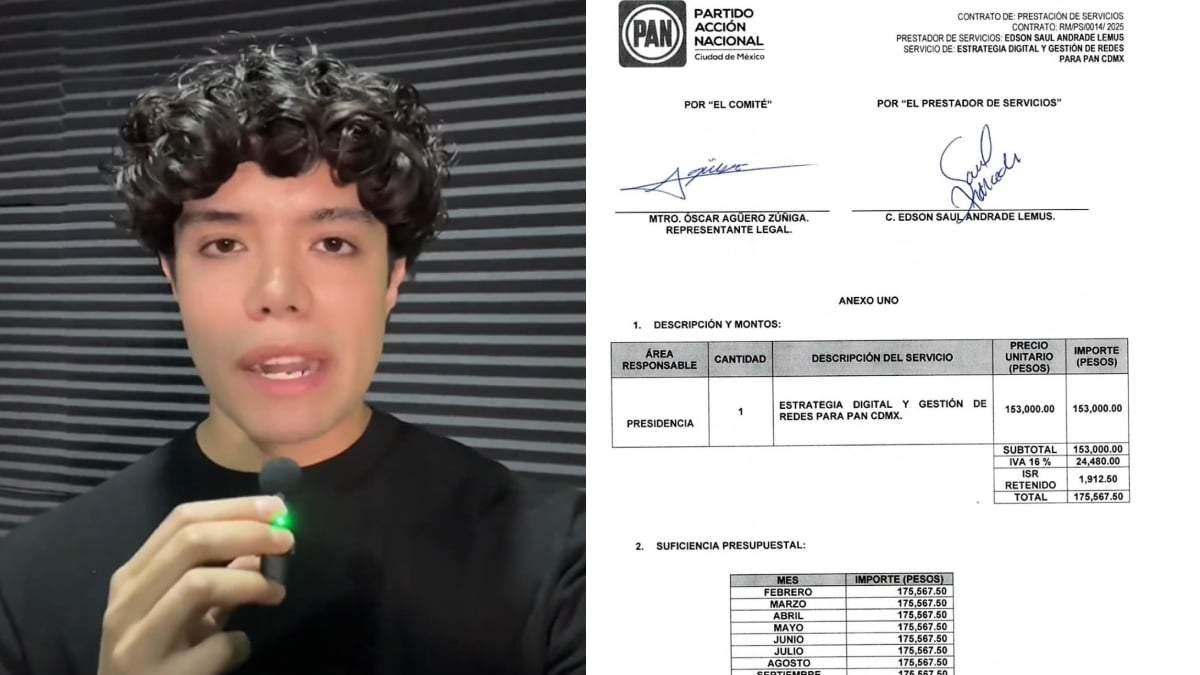 Edson Andrade, señalado por Morena por ser trabajador del PAN