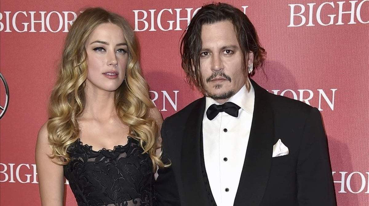 Amber Heard y Johnny Depp. Fuente: (Twitter)