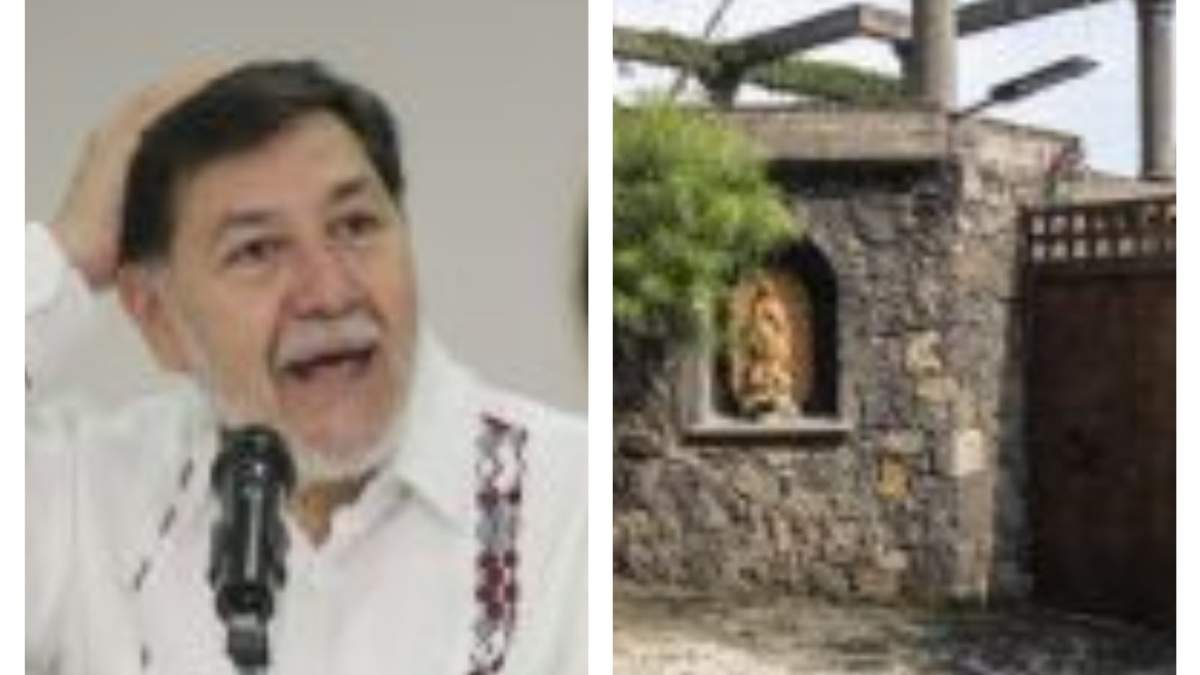 El senador de Morena, Gerardo Fernández Noroña y su casa en Tepoztlán