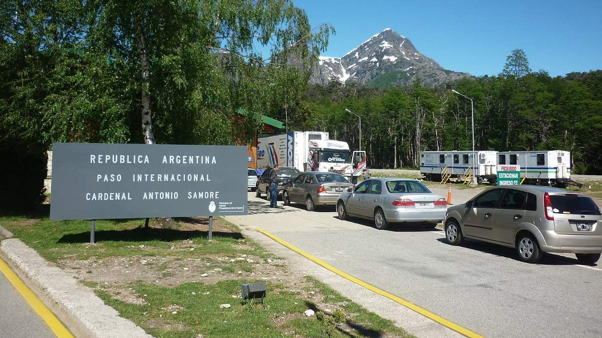 Frontera entre Chile y Neuquén. Fuente: (Twitter)