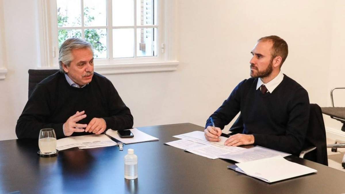 Alberto Fernández y Martín Guzmán. Fuente: (Instagram).