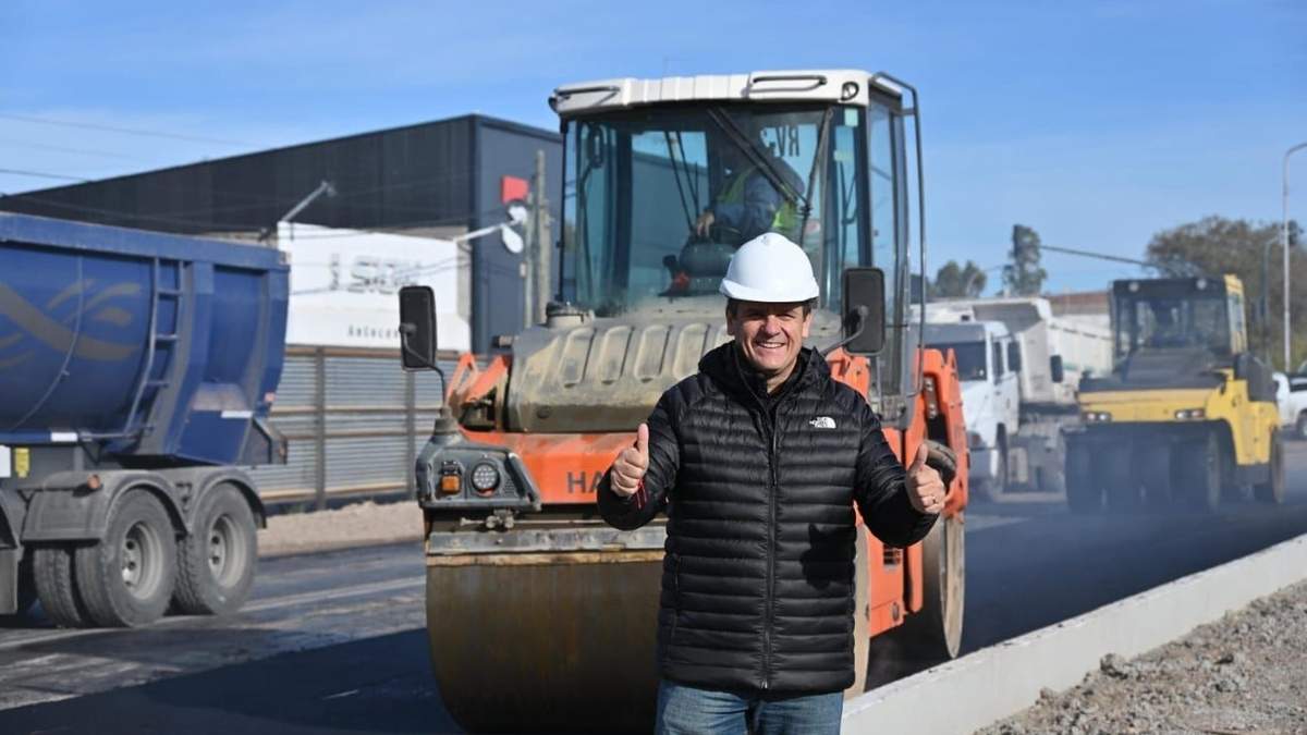 El intendente, Mariano Gaido, recorrió las obras el fin de semana. Fuente: (Municipalidad de Neuquén)