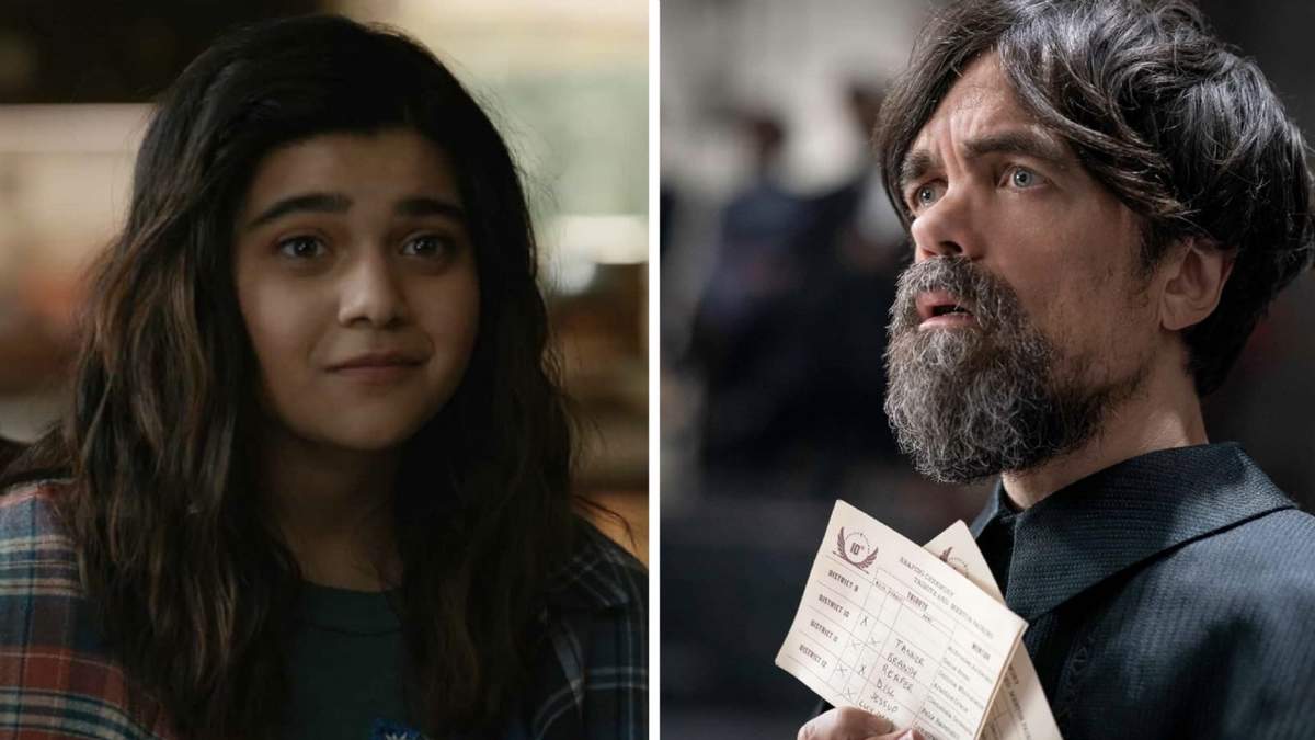 Iman Vellani, de The Marvels, y Peter Dinklage, de Los Juegos del Hambre