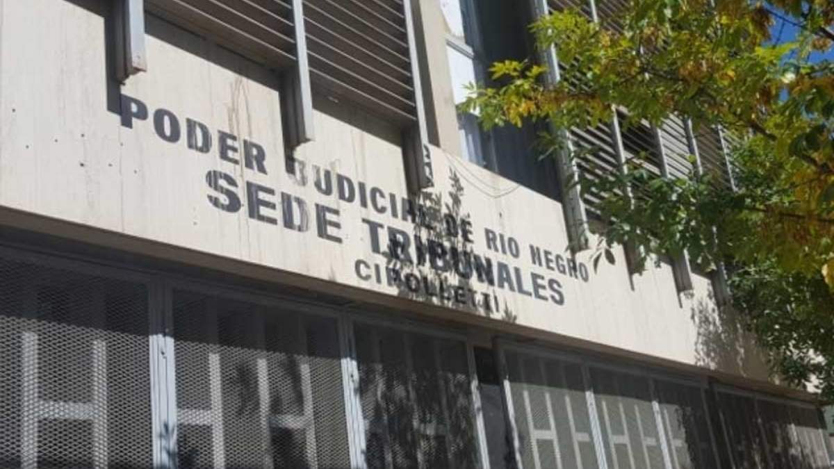 Poder Judicial de Cipolletti. Fuente: (Twitter)