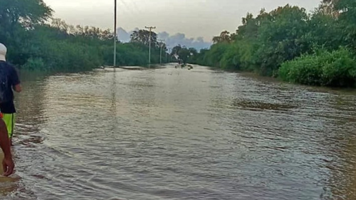 Inundaciones en el Chaco salteño. Fuente: (X)