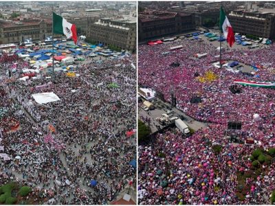 ¿Sheinbaum juntó más gente que la Marea Rosa en el zócalo? Esta cifra dio el gobierno de la CDMX