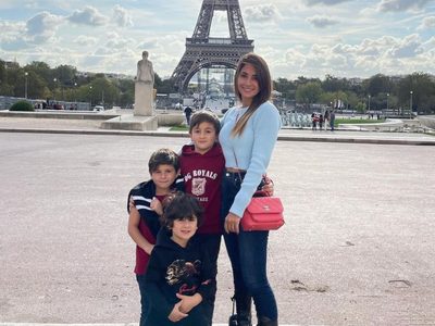 A pura diversión: Antonela Roccuzzo mostró la estupenda habilidad deportiva de sus hijos