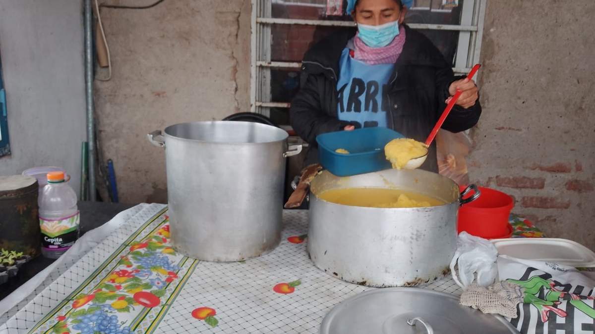 Comedor de la organización comunitaria "Barrios de pie", ubicado en el barrio Toma Pacífica
