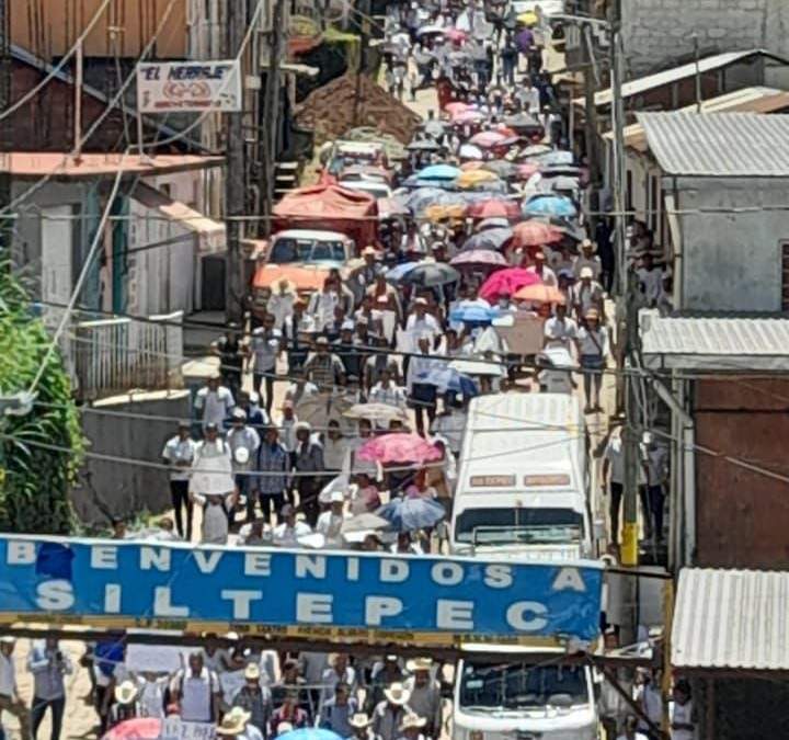 El pueblo de Siltepec se volcó a las calles