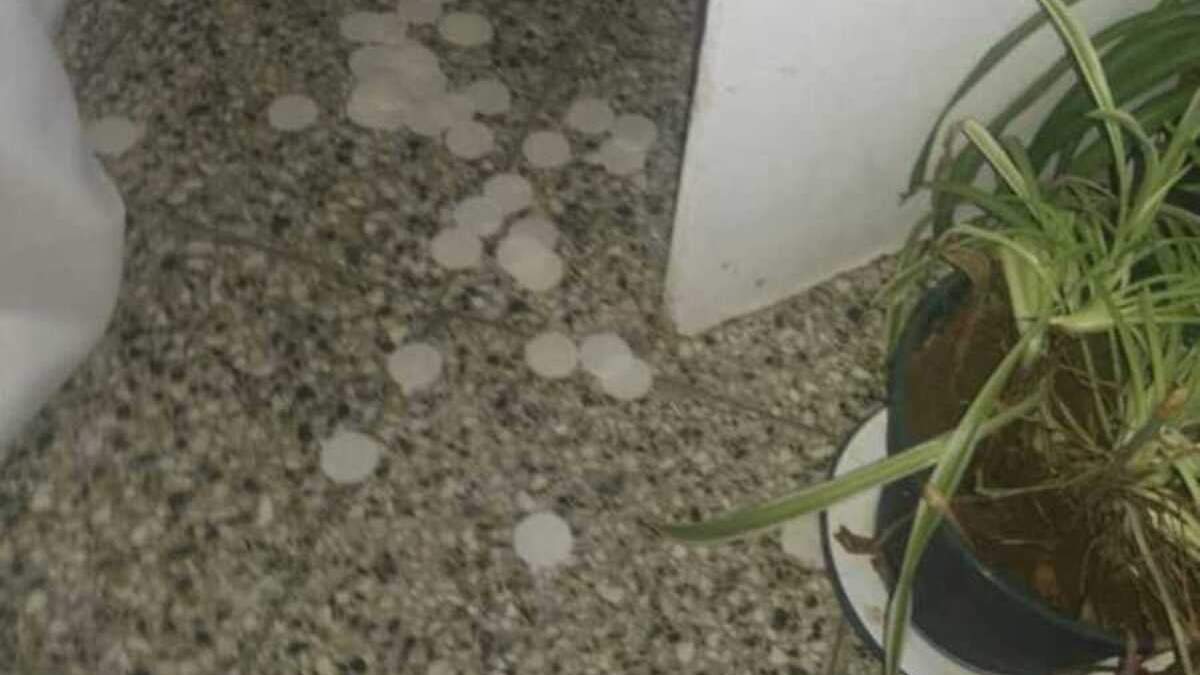 Destrozos en la puerta de la capilla María Madre de Jesús. Fuente: (Instagram)