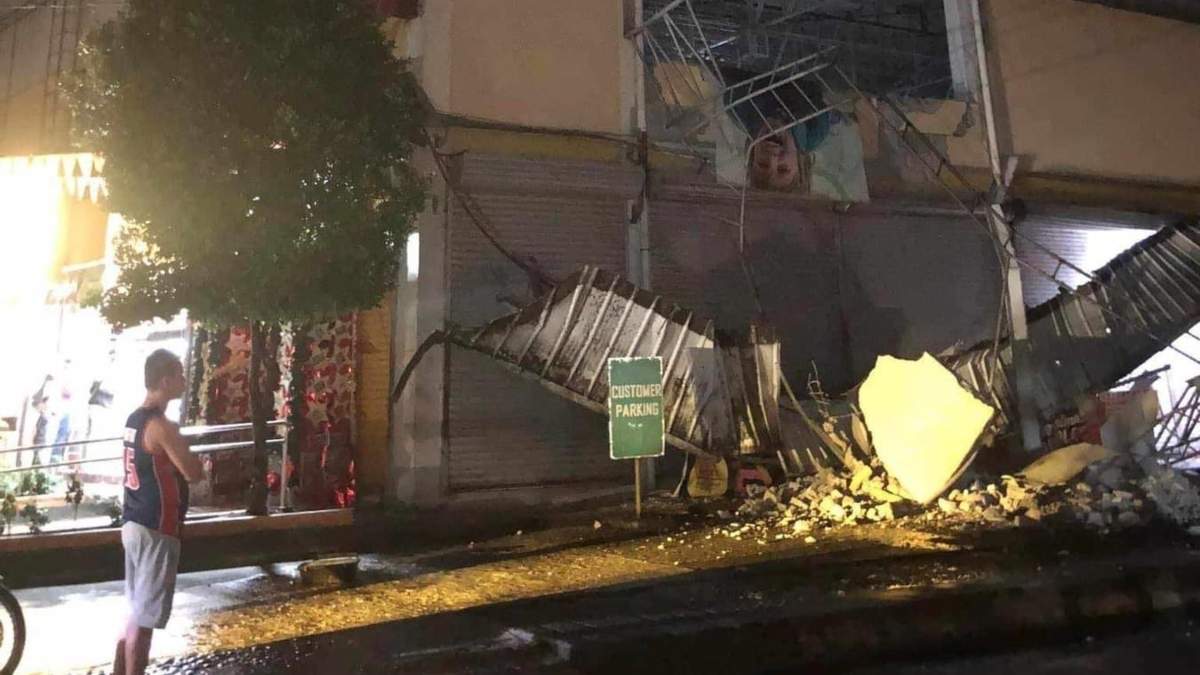 Daños por el sismo en Filipinas
