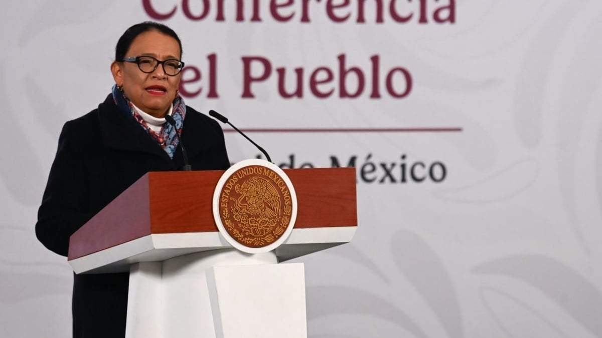 Rosa Icela Rodríguez en la conferencia matutina
