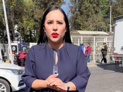 Sin que ocurriera en su alcaldía, Sandra Cuevas acudió al lugar del choque del Metro