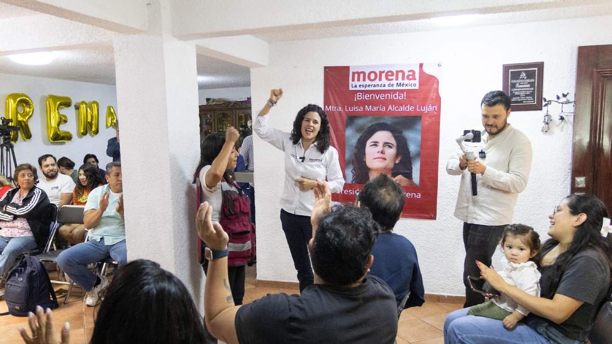 Luisa María Alcalde este domingo en Coyoacán