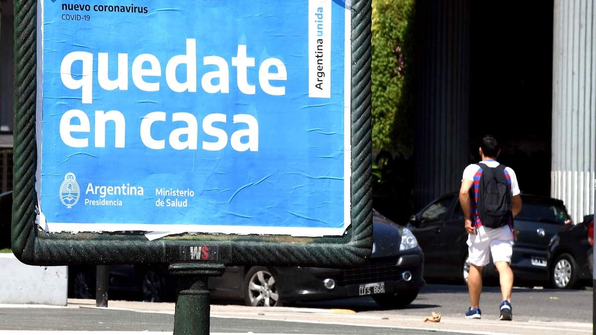 Argentina en cuarentena. Fuente: (Twitter)