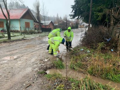 El frío y las lluvias no dan respiro en San Martín de los Andes