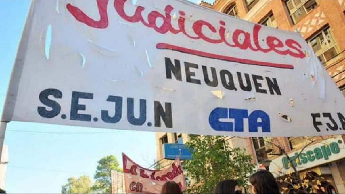 Trabajadores judiciales de Neuquén continúan con el plan de lucha. Fuente: (Facebook)