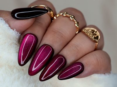 Nail art: probá estos fabulosos diseños de uñas "ojo de gato" en color rojo para San Valentín
