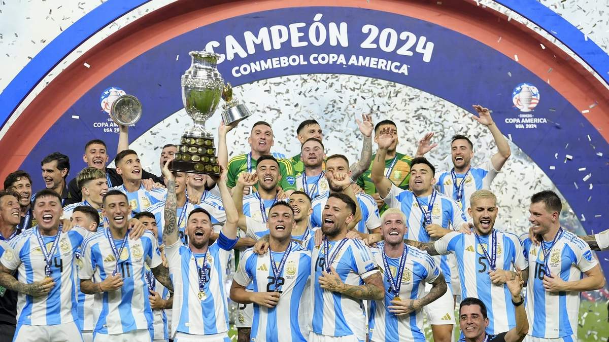 La selección argentina es bicampeona de la Copa América. Fuente: (X)