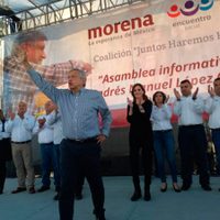 "Fox: agarra la matraca para ayudar a Meade y Anaya", dice AMLO en Sonora