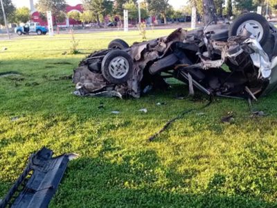 Un impactante vuelco tuvo lugar en Plaza Huincul