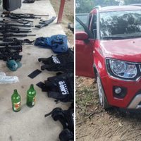 Por el GPS de un auto robado descubren arsenal y vehículos del CJNG