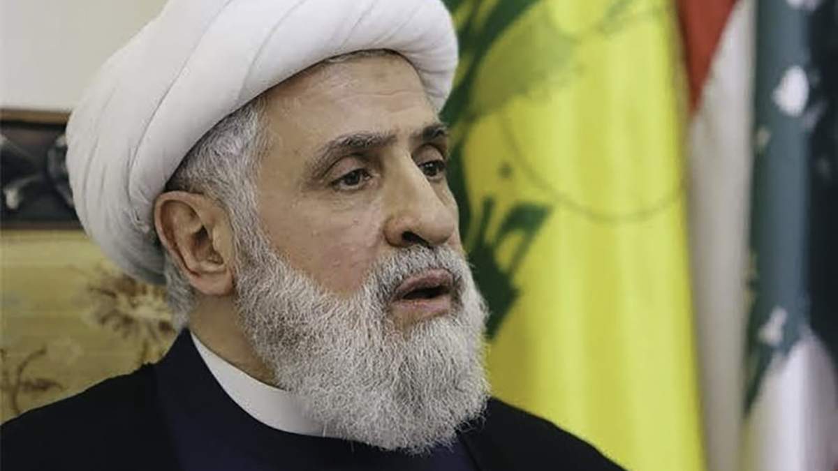 El líder de Hezbollah Naim Qassem