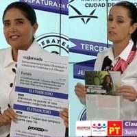 En tercer debate, Barrales y Sheinbaum discuten sobre opacidad y corrupción con reportajes de Proceso
