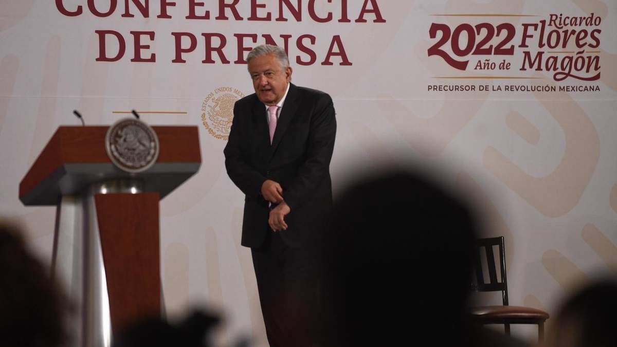 El mandatario en la conferencia de Palacio Nacional