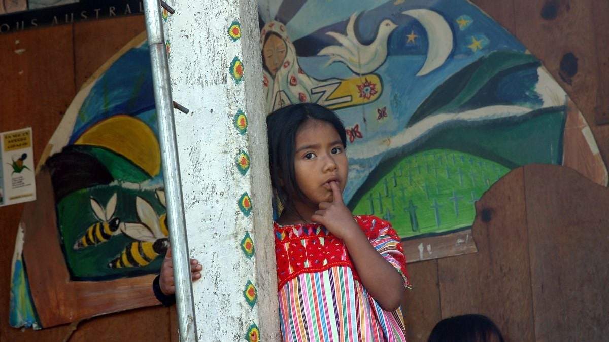 Una niña en Chiapas