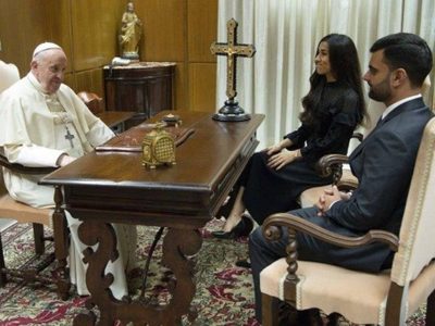 El Papa recibe en el Vaticano a la Premio Nobel de la Paz Nadia Murad