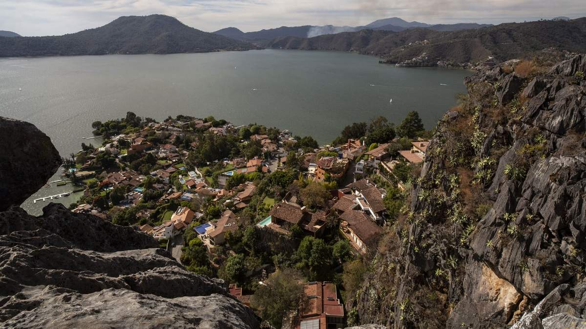 Vista panorámica de Valle de Bravo, Estado de México