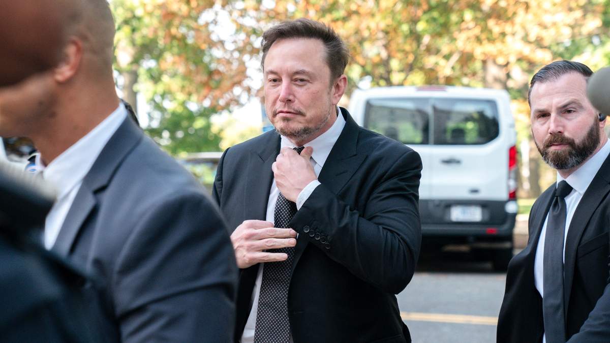 Elon Musk, CEO de X, al llegar al Congreso en Washington