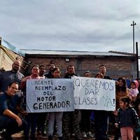 Familias y docente de la Escuela 271 de Octavio Pico exigen "condiciones dignas para aprender y enseñar"