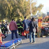 Por una distracción con el celular, una mujer causó un choque en cadena en la ruta 7 de Centenario
