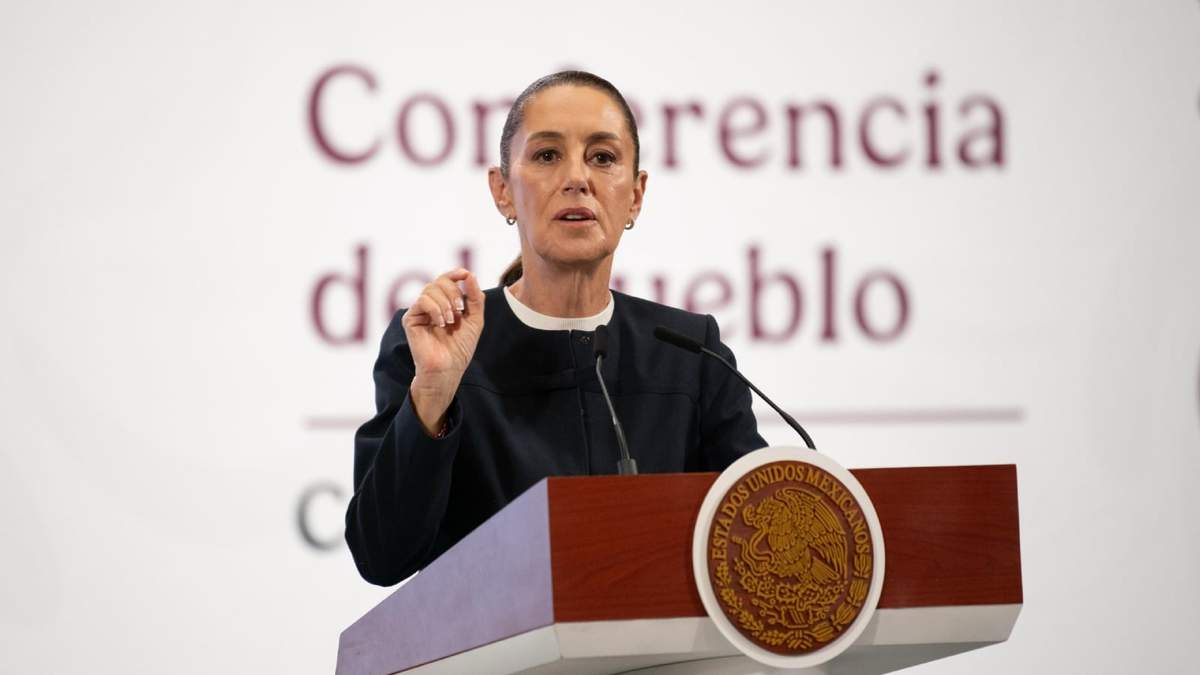 La presidenta Claudia Sheinbaum en conferencia