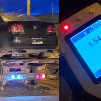 Intentó escapar en un Bora y dio 1,54 de alcohol en Centenario: terminó con el auto secuestrado