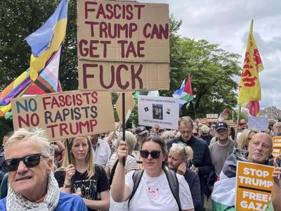 Importantes manifestaciones en Escocia contra la visita de Trump
