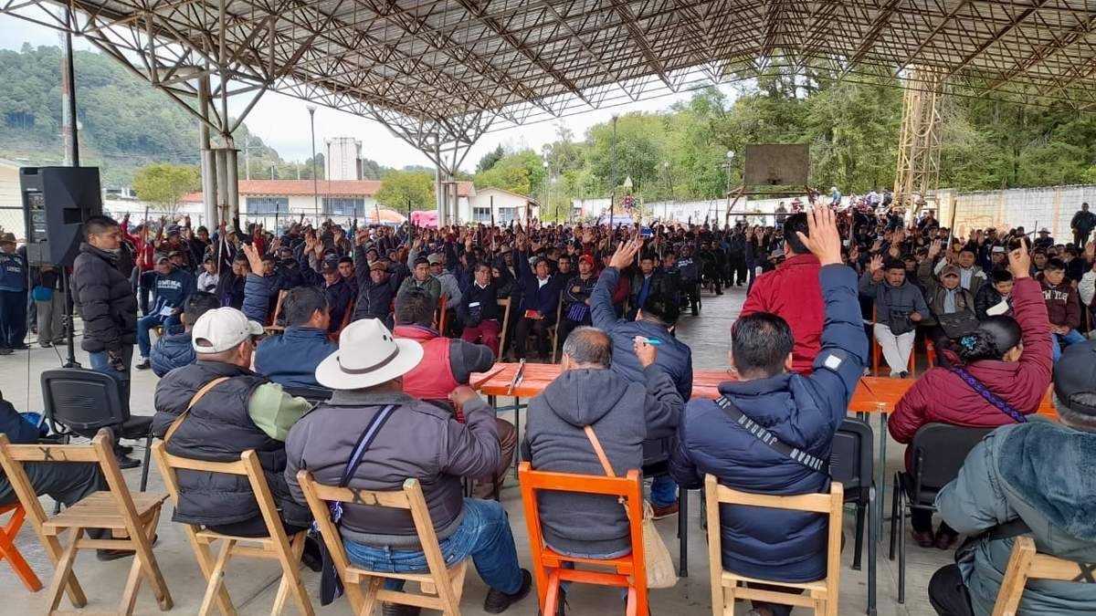 La Asamblea General de comunidades y barrios de Oxchuc