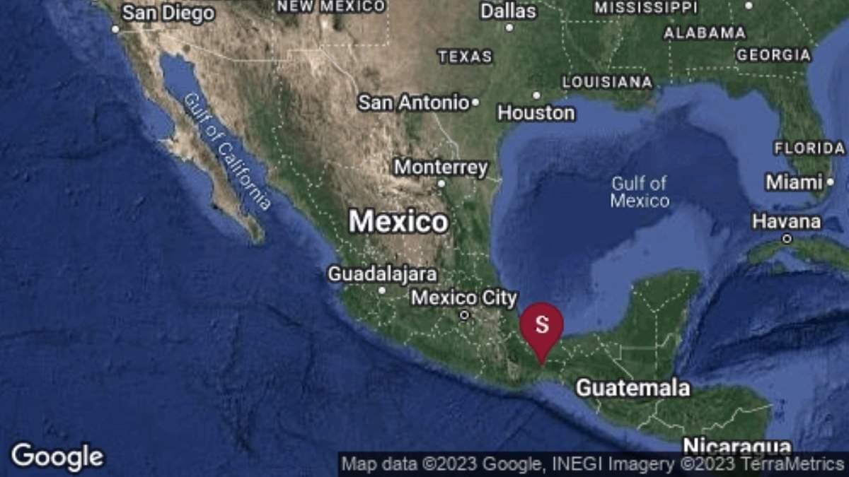 El epicentro del sismo