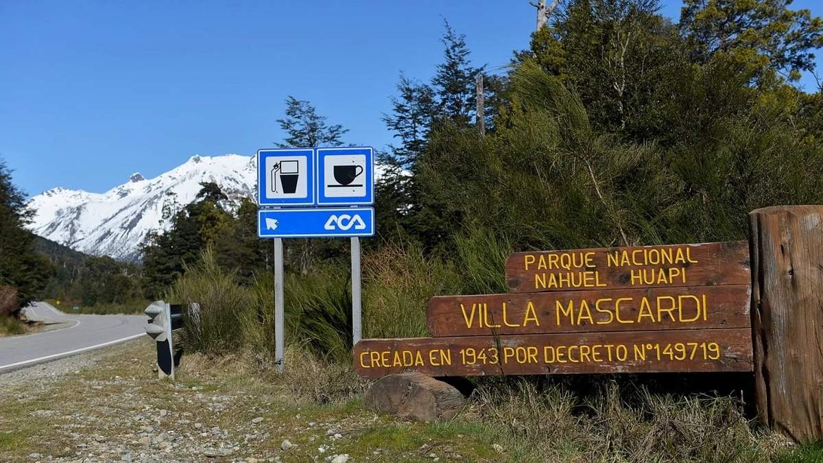 Ingreso a Villa Mascardi. Fuente: (Twitter)