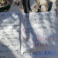 Sin clases en la Escuela 328 de El Huecú por protesta de auxiliares ante graves falencias edilicias