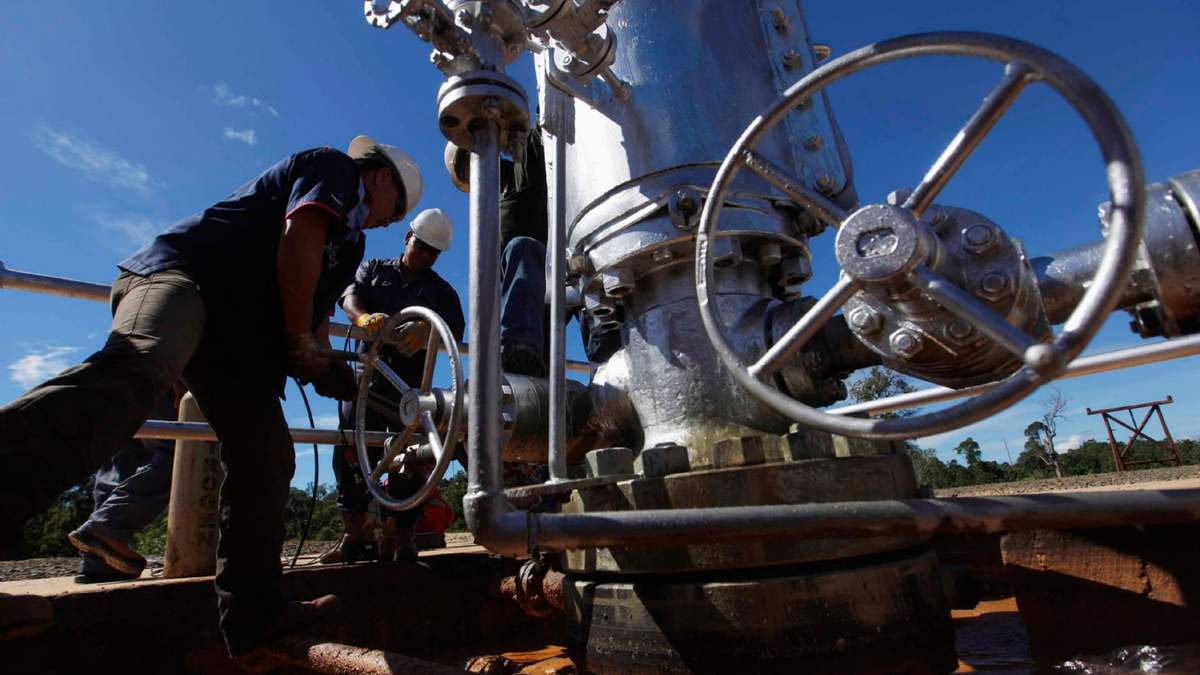 Producción de gas. Fuente: (Twitter)