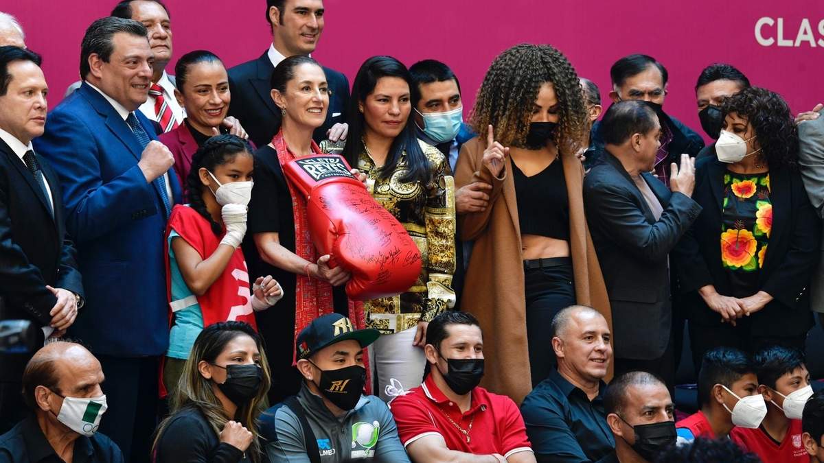 Sheinbaum encabeza anuncio de la clase de box