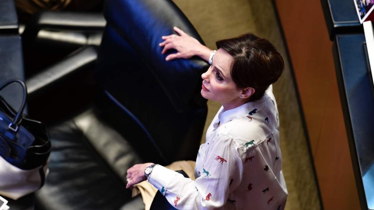 La senadora panista