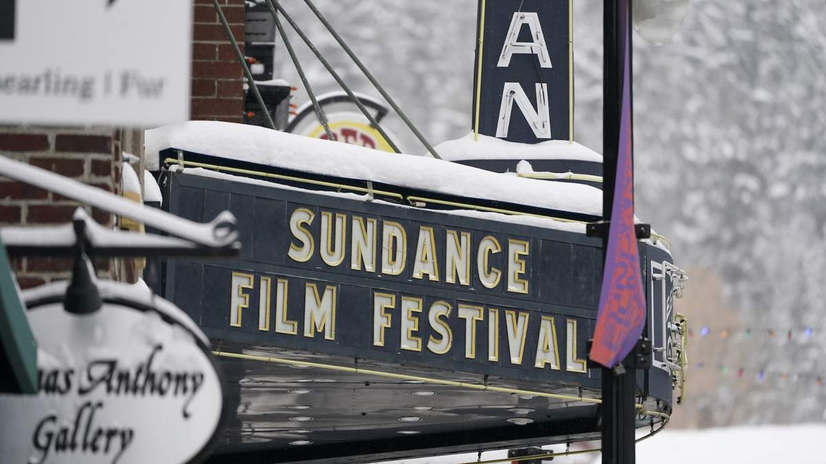 La marquesina del Cine Egipcio el jueves 28 de enero de 2021 en Park City, Utah